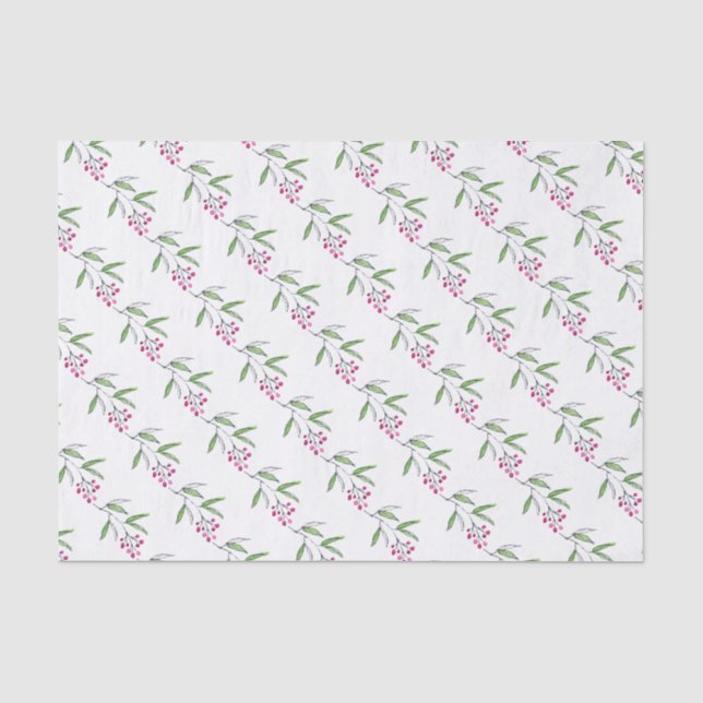 Dekorative Weihnachtscreme Seidenpapier (Vorderseite)