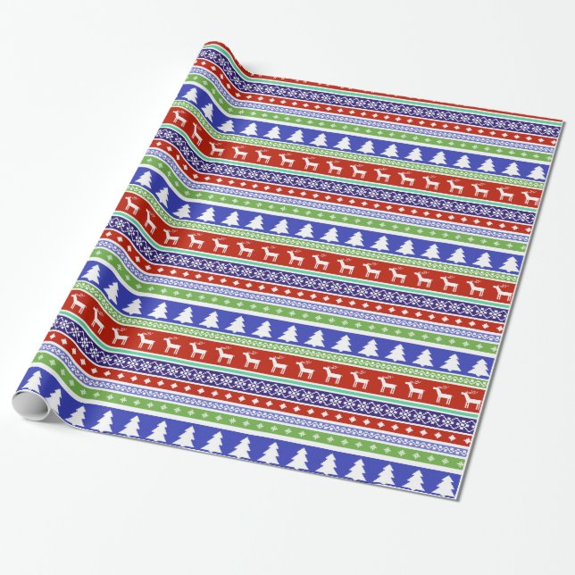 Dekorative Weihnachtsdekoration Geschenkpapier (Ungerollt)