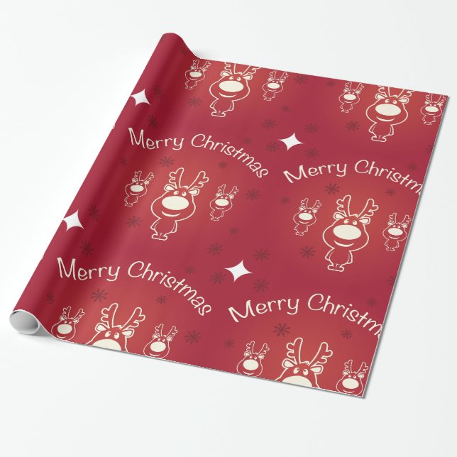 Dekorative Weihnachtsdekoration Oranament Wrapping Geschenkpapier (Ungerollt)