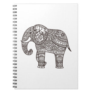 Dekorativer Art-Elefant Notizblock