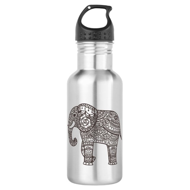 Dekorativer Art-Elefant Trinkflasche (Vorderseite)