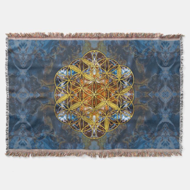 Dekorativer Edelstein-heilige Geometrie-Blume des Decke (Vorderseite)