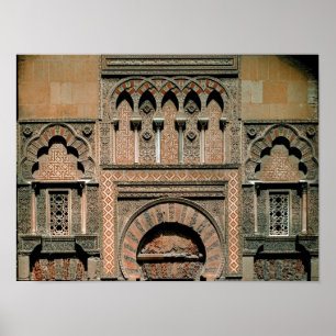 Dekorativer Entwurf über dem Eingang Poster