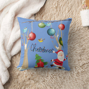 Dekorativer Frohe Weihnachten Santa Kissen