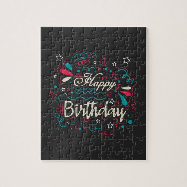 dekorativer Geburtstag (Vertikal)