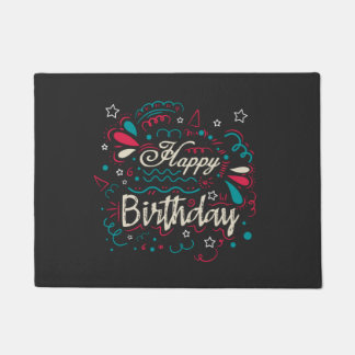 dekorativer Geburtstag Fußmatte