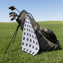 Dekorativer geometrischer Stern mit dunklem Muster Golfhandtuch