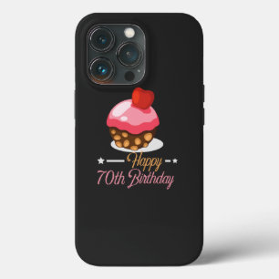 Dekorativer Niedlicher Schokoladenkuchen zum 70. Case-Mate iPhone Hülle