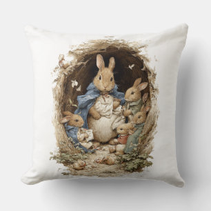 Dekorativer Osterhase Blumen Wurfkissen Kissen