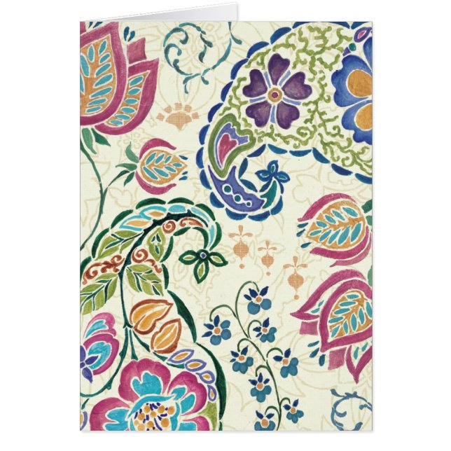 Dekorativer Pfau und bunte Blumen (Vorne)