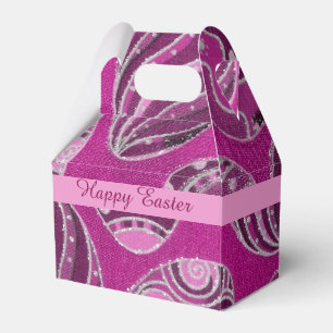 Dekorativer rosa geschenkschachtel