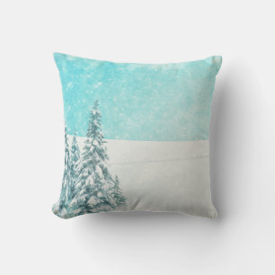 Dekorativer Schnee Blau & Weiß Ball Frohe Weihnach Kissen