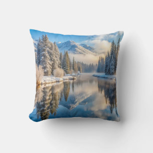 Dekorativer Schnee Blau & Weiß Ball Frohe Weihnach Kissen