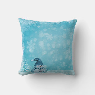 Dekorativer Schnee Blau & Weiß Ball Frohe Weihnach Kissen