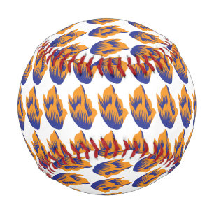 Dekorativer Stil, dunkelblau grün, Wattle Baseball