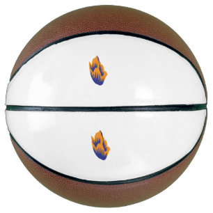 Dekorativer Stil, dunkelblau grün, Wattle Basketball