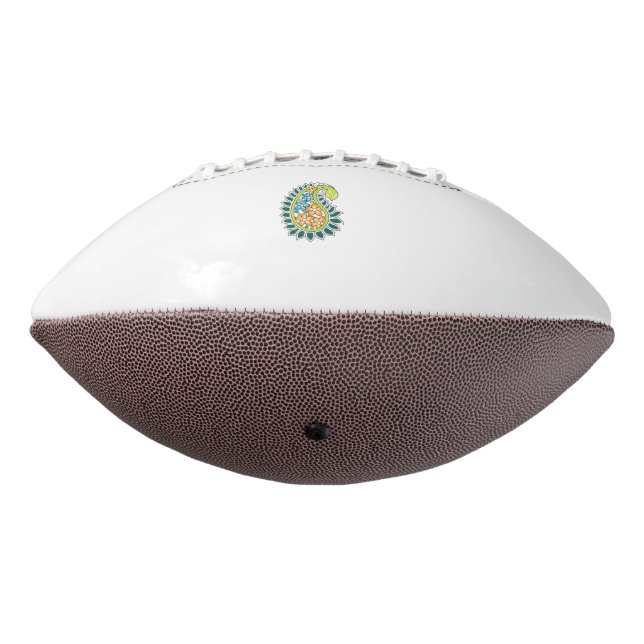 Dekorativer Stil, dunkelblau grün, Wattle Football (Gedreht 270)