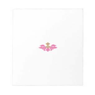 Dekorativer Stil, heiß rosa, antikes Glas Notizblock