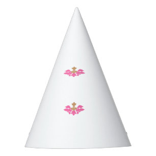 Dekorativer Stil, heiß rosa, antikes Glas Partyhütchen