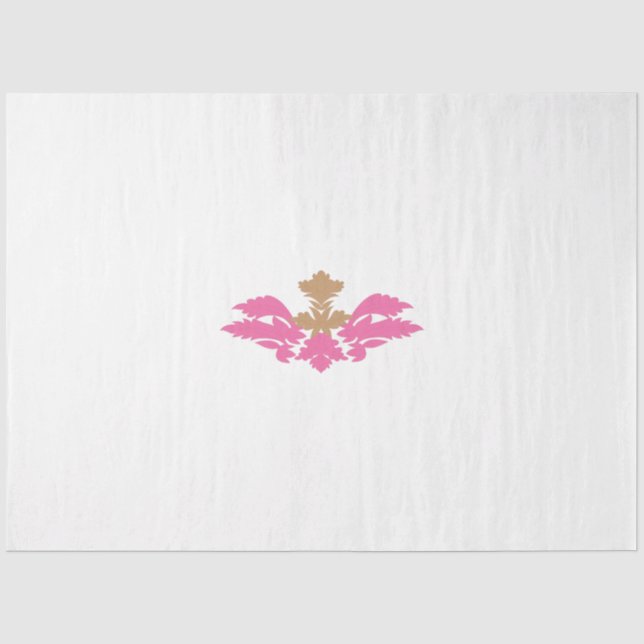 Dekorativer Stil, heiß rosa, antikes Glas Seidenpapier (Vorderseite)