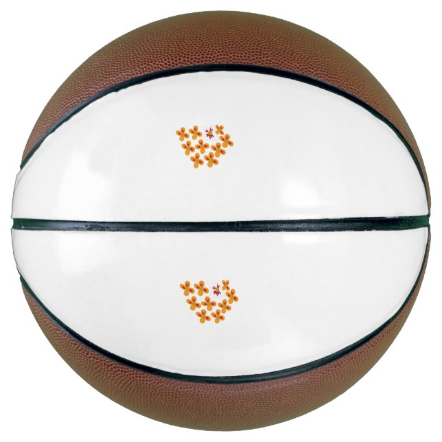 Dekorativer Stil, trübe Orange, Cornell Rot Basketball (Vorderseite)