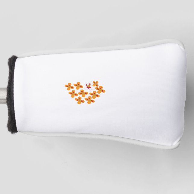 Dekorativer Stil, trübe Orange, Cornell Rot Golf Headcover (Vorderseite)