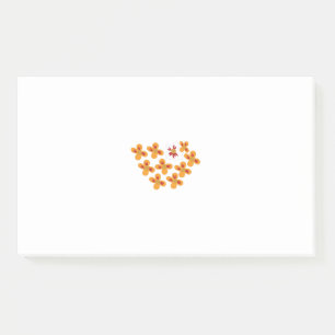 Dekorativer Stil, trübe Orange, Cornell Rot Post-it Klebezettel