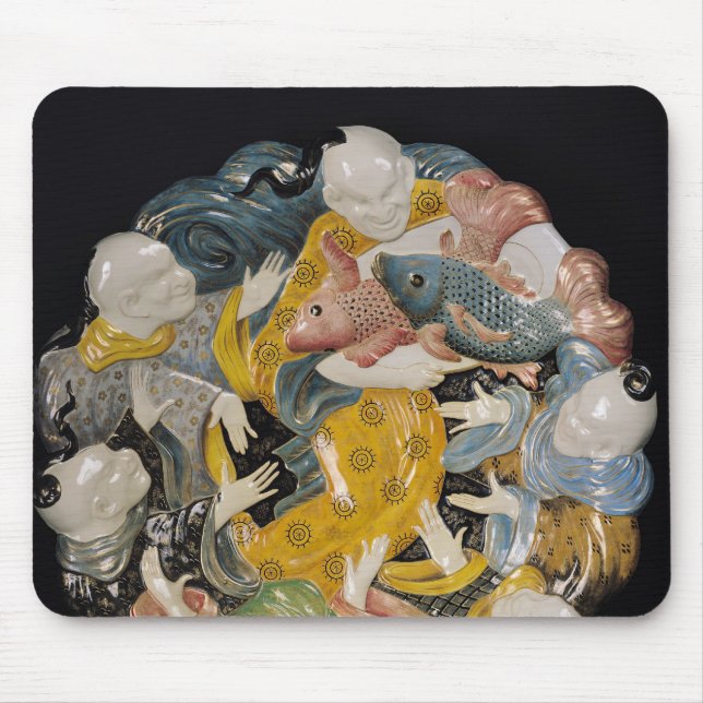 Dekorativer Teller, c.1880 Mousepad (Vorne)