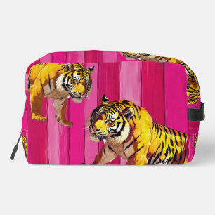 Dekorativer Tiger, farbiger Kosmetikbeutel Waschbeutel