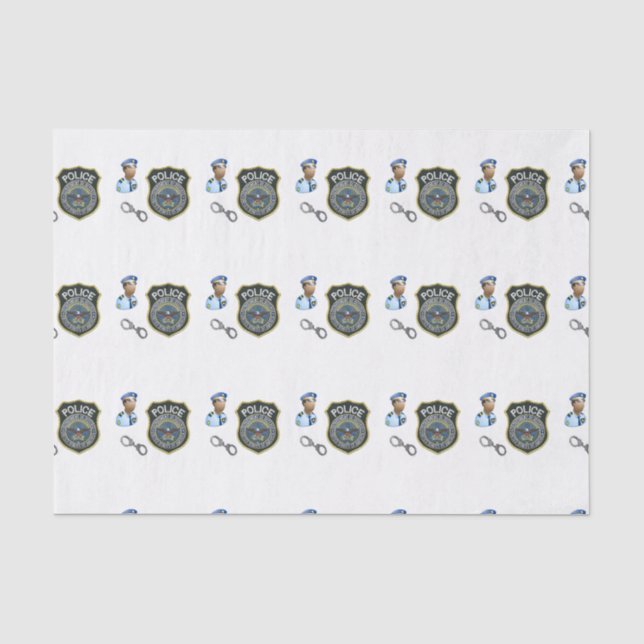 Dekorativer Tissue-Polizist Seidenpapier (Vorderseite)