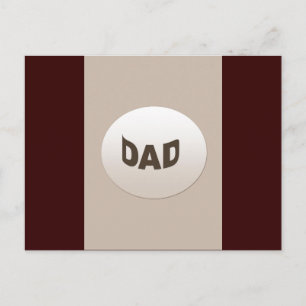 Dekorativer Vater Postkarte