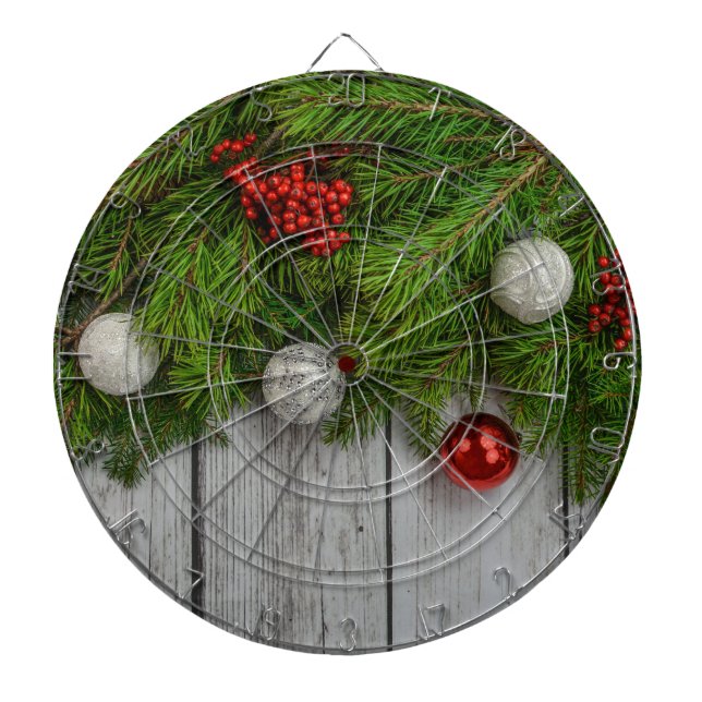 Dekorativer Weihnachtsrahmen Dartscheibe (vorne)