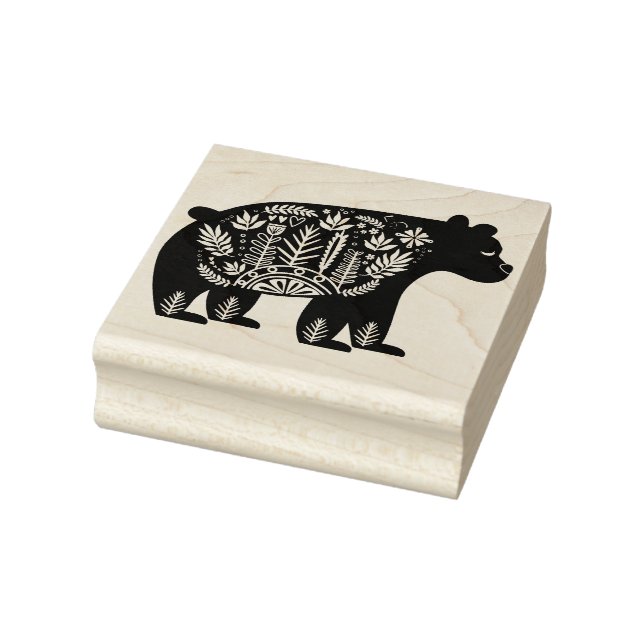 Dekorativer Whimsikbär Gummistempel (Stempel)
