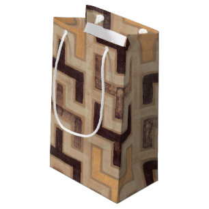 Dekoratives Afrikaner Mudcloth Muster Kleine Geschenktüte