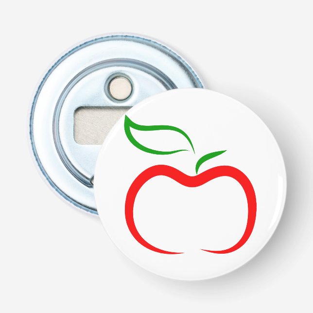 Dekoratives Apple Flaschenöffner (Vorderseite)