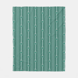 Dekoratives aquamarines Muster Fleecedecke