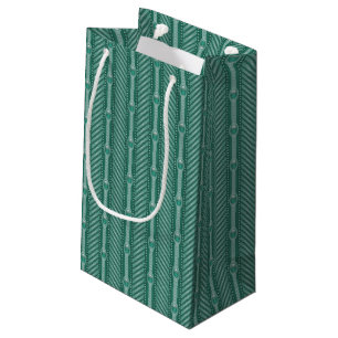 Dekoratives aquamarines Muster Kleine Geschenktüte