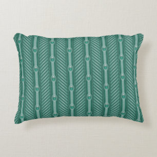 Dekoratives aquamarines Muster Zierkissen