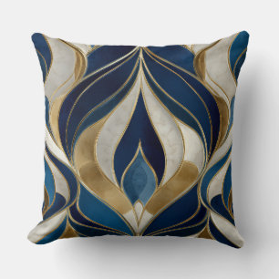 Dekoratives Art Deco Muster Zierkissen