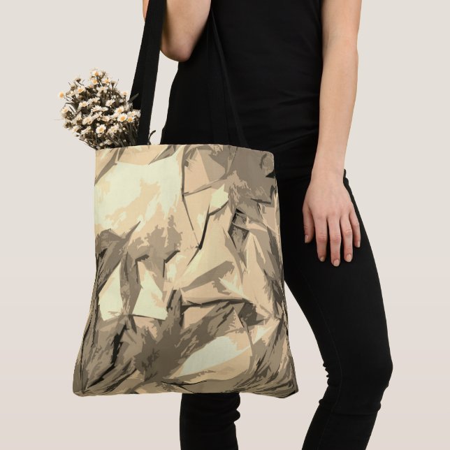 Dekoratives Bild in beige Farben Tasche (Von Nahem)