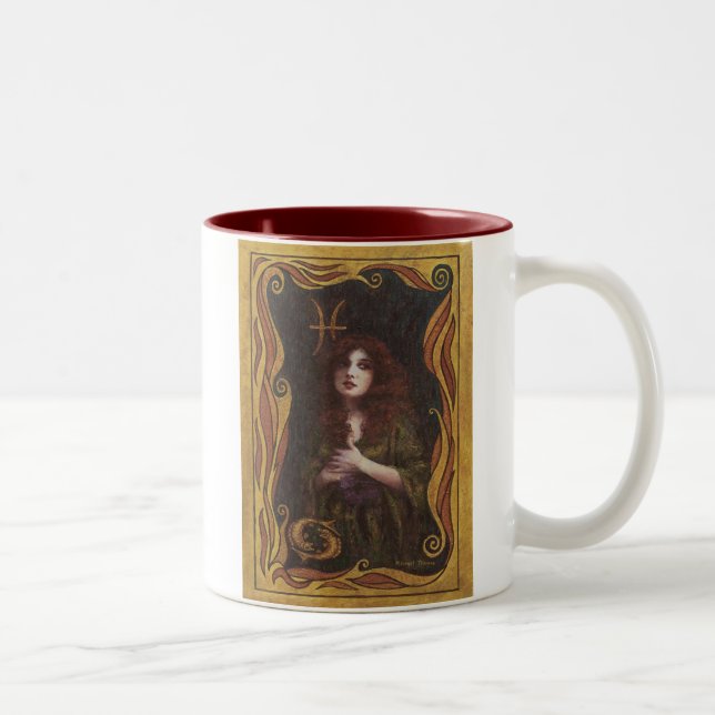 Dekoratives Bilddesign Zweifarbige Tasse (Rechts)