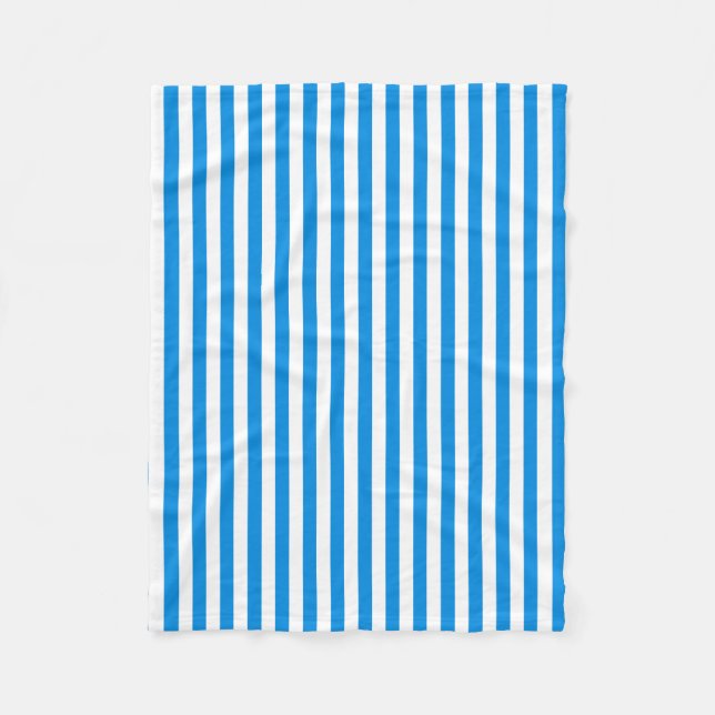 Dekoratives Blau Weißgestrichen Elegantes Template Fleecedecke (Vorderseite)