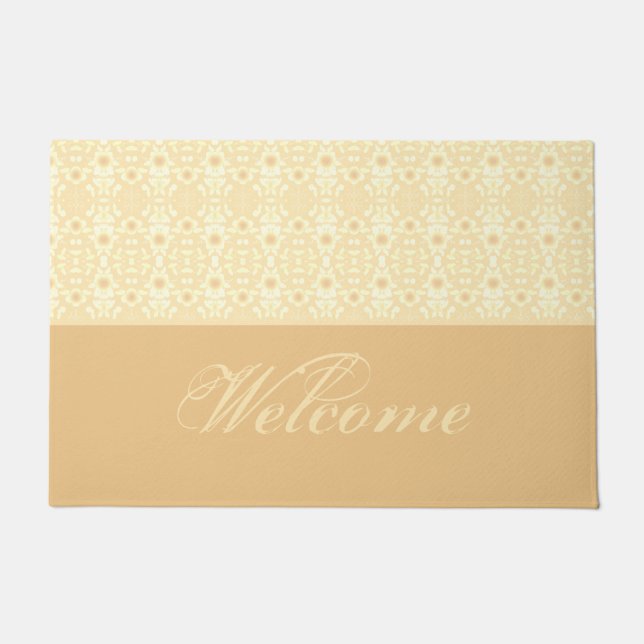 Dekoratives Blumendesign Fußmatte (Vorderseite)