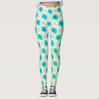 dekoratives Blumendesign Leggings