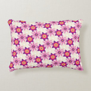 Dekoratives Blumendesign Rosa Lila Astra Modern Dekokissen