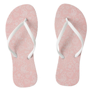 Dekoratives Blumenmuster Flip Flops
