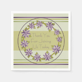 Dekoratives Blumenmuster Serviette