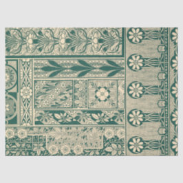 Dekoratives botanisches Jugendstil-Muster Seidenpapier