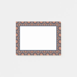 Dekoratives Design von Blume und Sternen Post-it Klebezettel