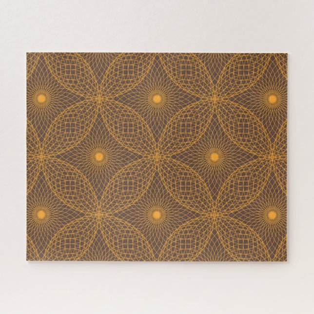 Dekoratives, elegantes, abstraktes Mandala-Muster (Horizontal)